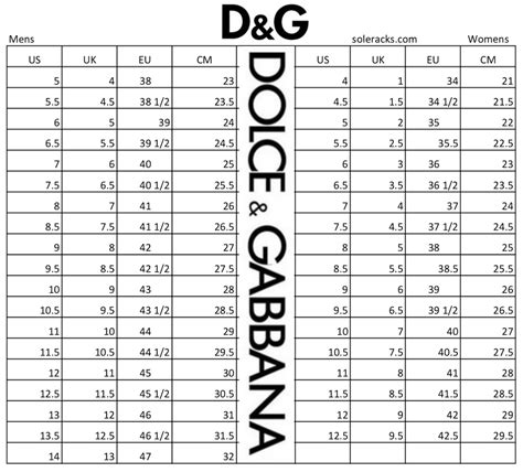 dolce gabbana size guide